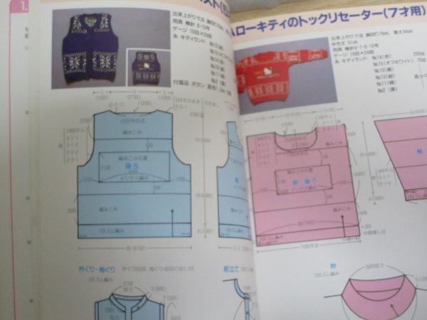 昭和62年■「サンリオキャラクターの 3・5・7歳 たのしいセーター」 デザイン指導：寺西恵里子/サンリオの画像6