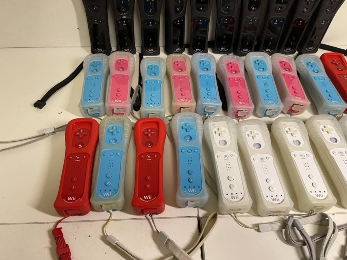 送料無料 Wii Wiiu 対応 任天堂 Wii リモコンプラス 本体 大量 まとめ 30個セット ジャケット付き モーションプラス 動作未確認 ジャンク 決算特価 送料無料