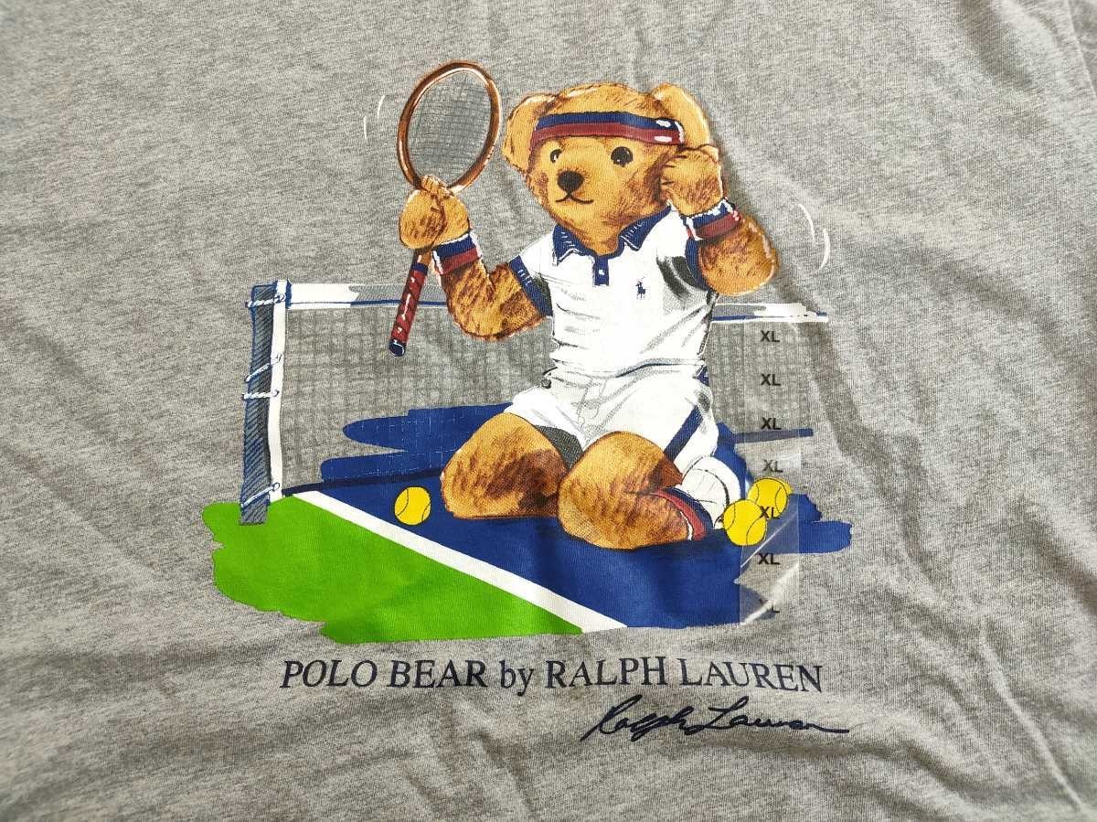 XL 新品 ラルフローレン ポロベアー ポロベア Tシャツ グレー XL 新品 ラルフローレン ポロベアー ポロベア Tシャツ グレー