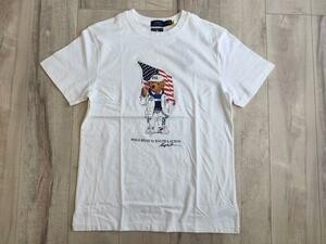 新品 ラルフローレン ポロベア Tシャツ 白 オリンピック 星条旗 新品 ラルフローレン ポロベア Tシャツ 白 オリンピック 星条旗