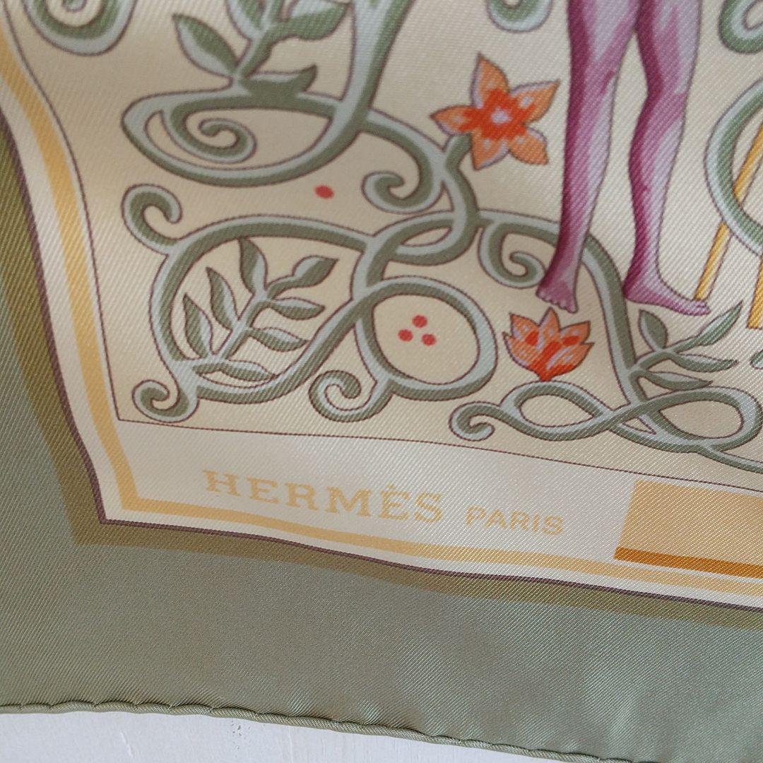 エルメス カレ90 スカーフ 世界地図柄 ケース付き HERMES(スカーフ 
