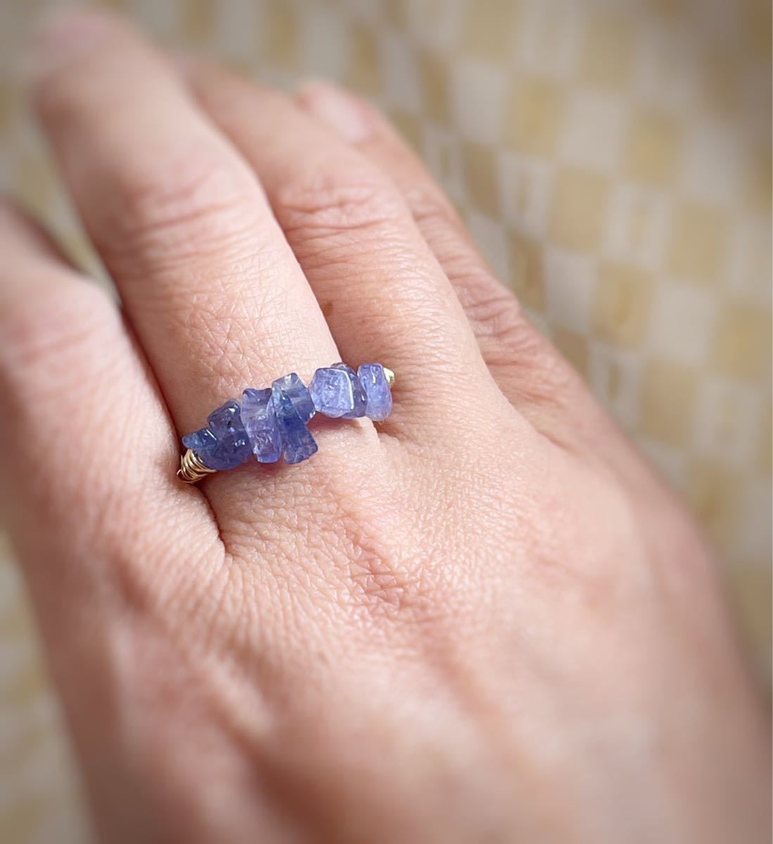 -SUI8- No.79 タンザナイトのリング　17.5号　a Tanzanite ring December birthday stone うっとりする程の夕焼けの色_画像6