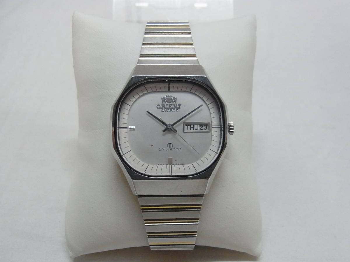 ヴィンテージ ORIENT QUARZ Crystal メンズ 腕時計 G 529608 -40 オリエント クオーツ クォーツ クリスタル 時計  中古 現状 60