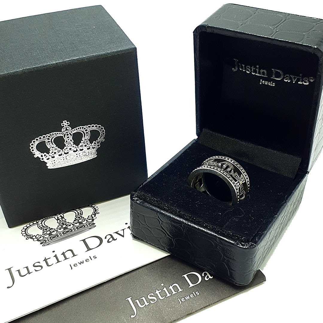 日本製 小物 アクセサリー 指輪 リング Davis Justin ジャスティンデイビス 美品 送料無料 王冠 銀系 11号 スターリングシルバー925 クラウン その他