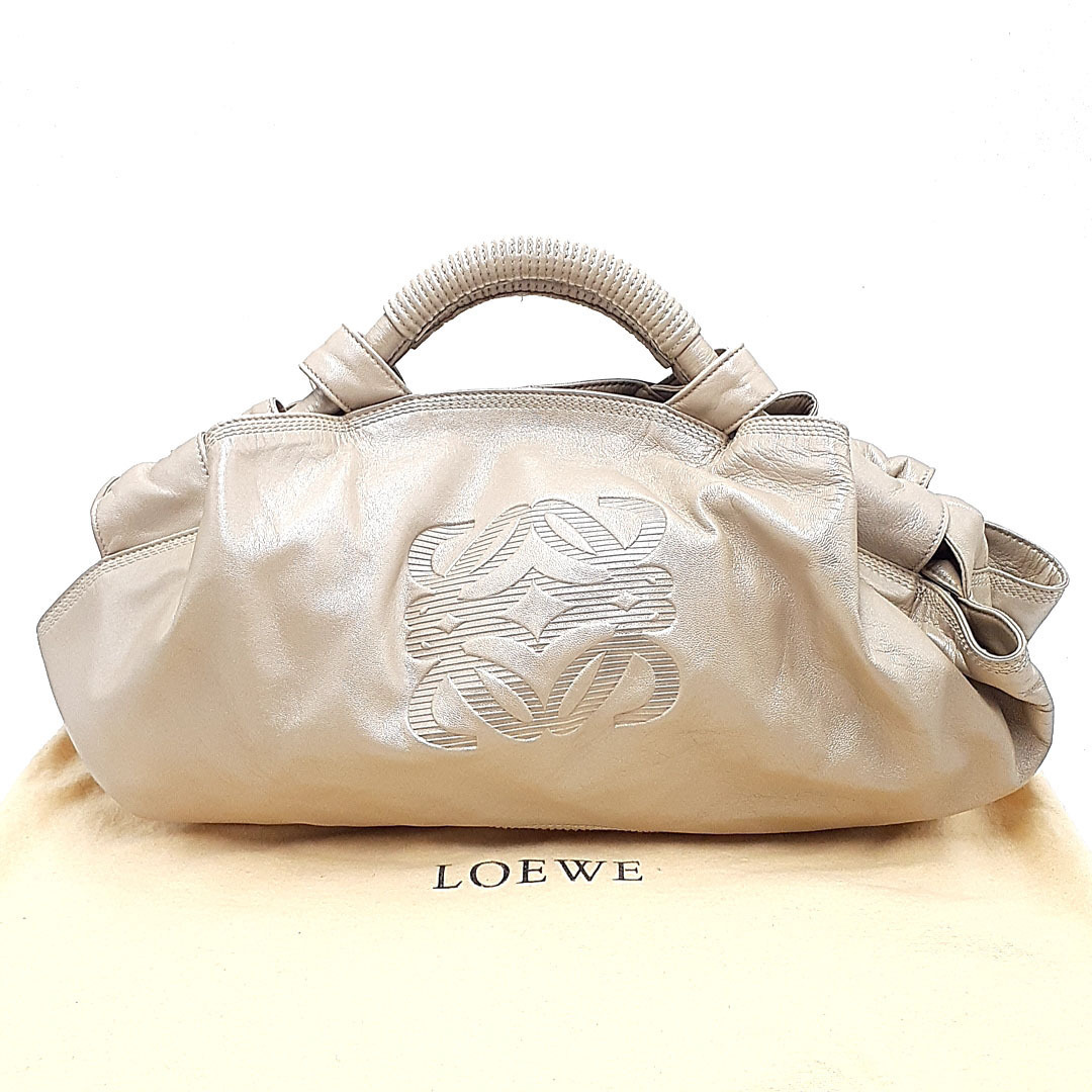 高価値】 ナッパレザー アナグラム アイレ 鞄 ハンドバッグ LOEWE