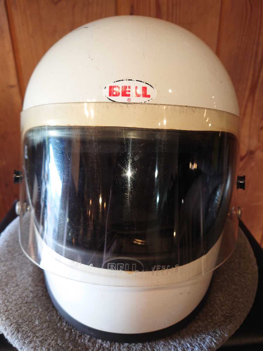 リペア済 当時物 BELL STARⅡ ６ 7/8 フルフェイス ヘルメット ホワイト 白 ベル 族ヘル ビンテージ　# SHOEI アライ　# Z1 Z2 FX CB400F _画像2