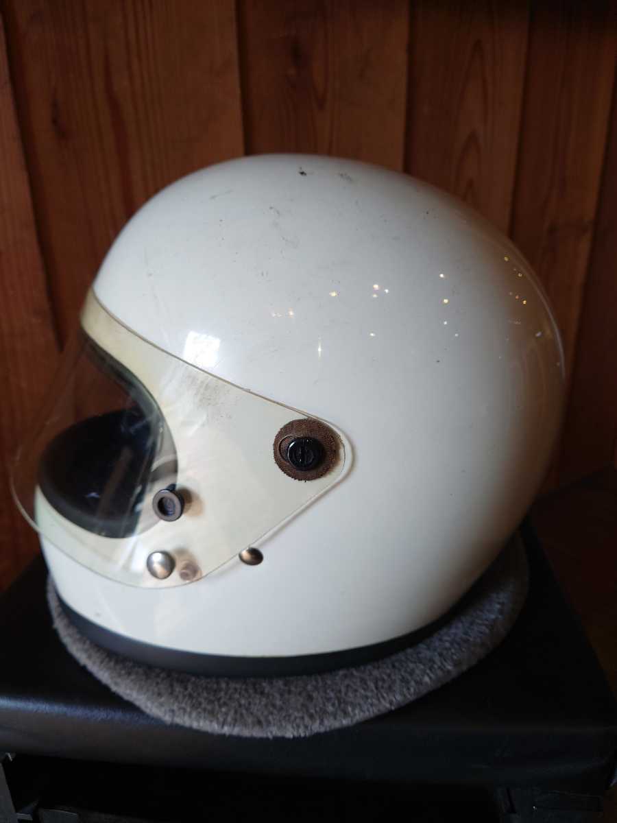 リペア済 当時物 BELL STARⅡ ６ 7/8 フルフェイス ヘルメット ホワイト 白 ベル 族ヘル ビンテージ　# SHOEI アライ　# Z1 Z2 FX CB400F _画像5