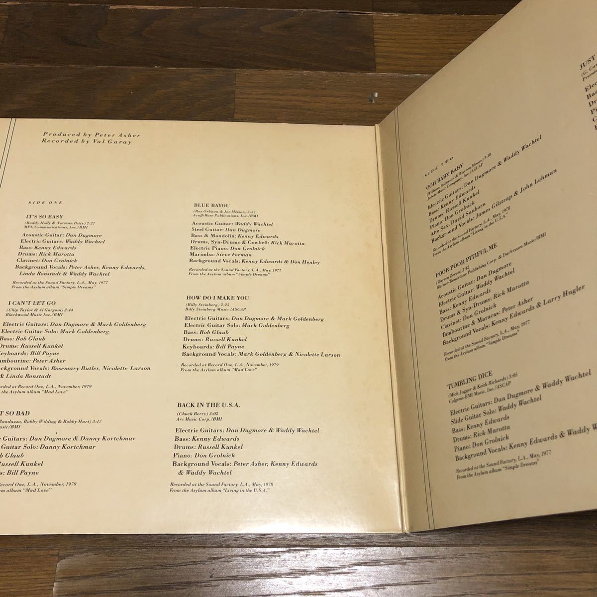 リンダ・ロンシュタット グレイテスト・ヒッツ　vol.2 国内盤レコード_画像3