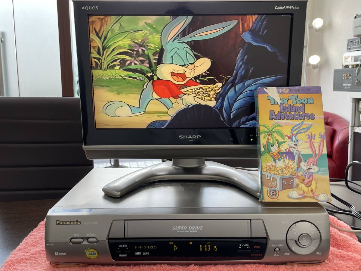 ★【VHSビデオデッキ】Panasonic(パナソニック) ビデオカセットレコーダー NV-H230G★簡易動作チェック済 ジャンク品_画像2