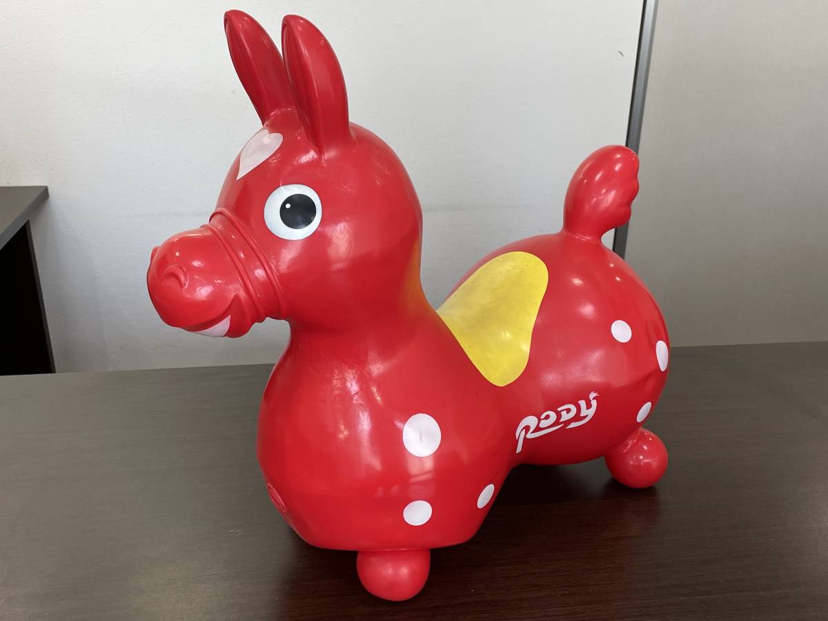 *[ baby / baby / for children toy for riding 3 -years old ~]RODY(roti) red * Italy made vehicle toy / horse 