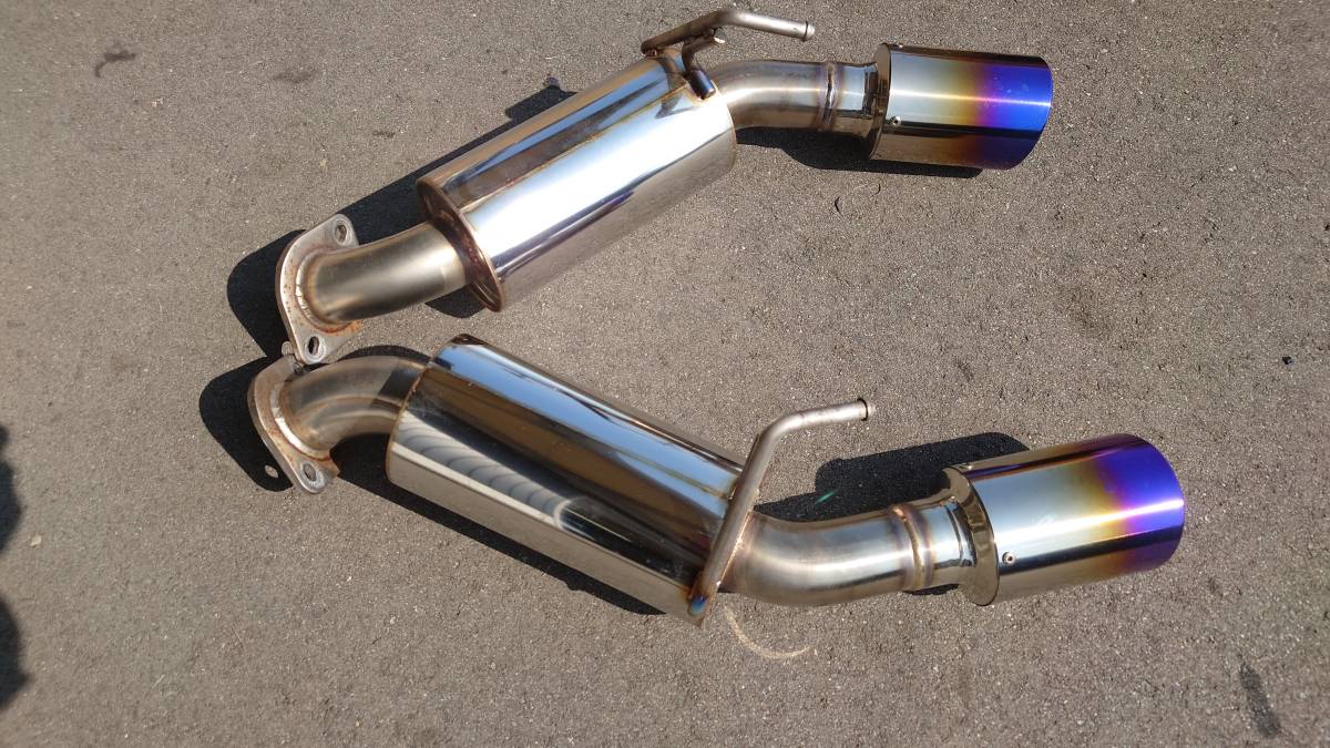☆Z34ニスモ☆フジムラオート製マフラー・フロントパイプ☆雨天 ☆Z34ニスモ☆フジムラオート製マフラー・フロントパイプ☆雨天