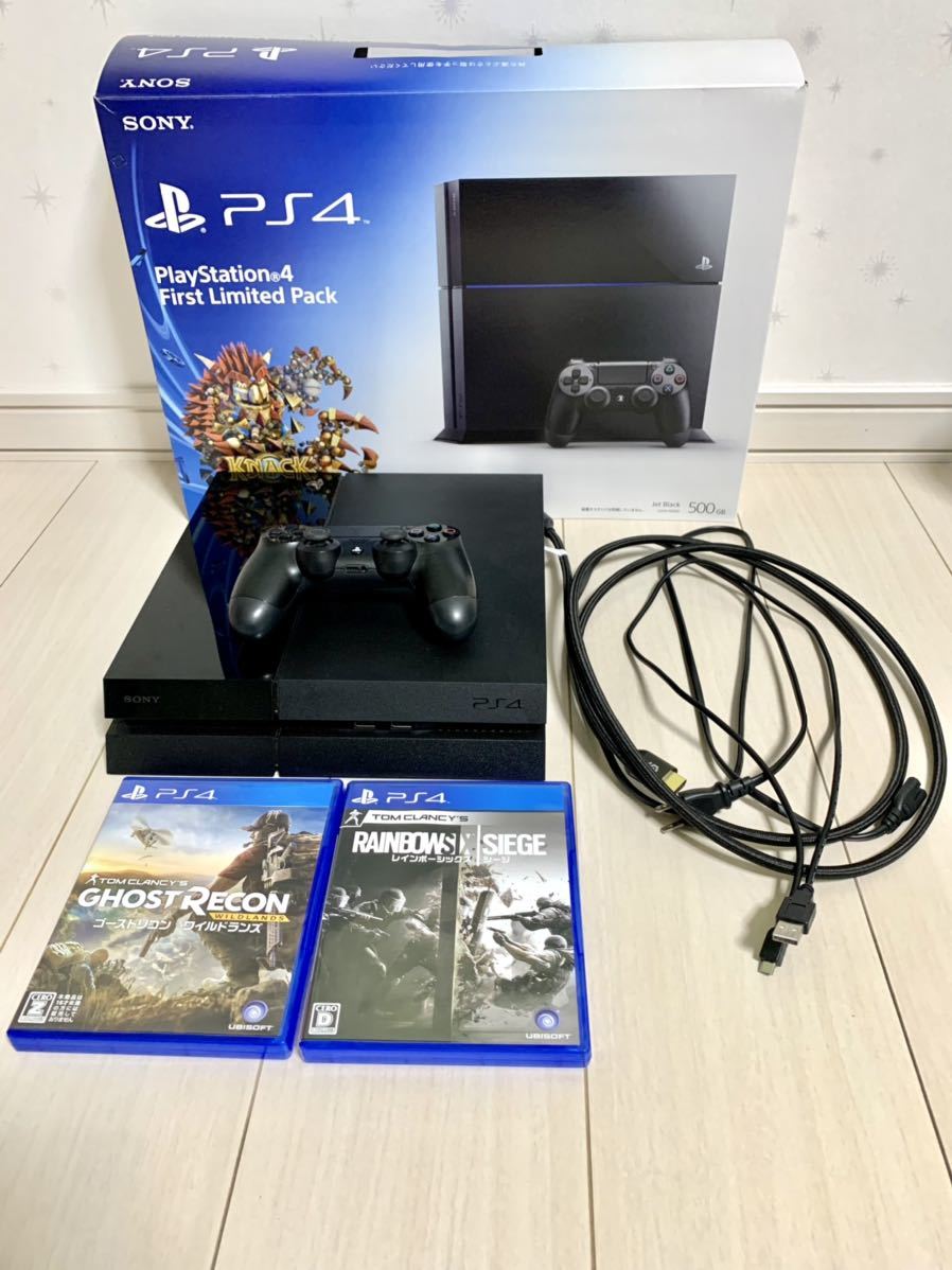 PS4本体 PlayStation4 初期型 first limited pack 1TB換装 ブラック