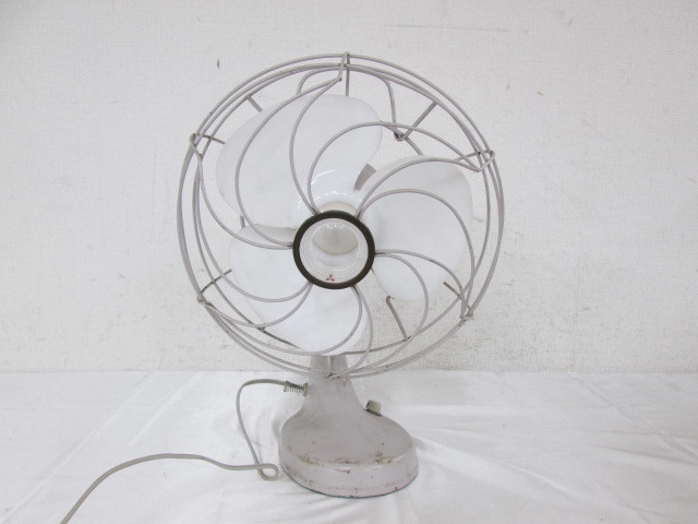 昭和レトロ アンティーク 三菱 扇風機 AC ELECTRIC FAN 卓上サイズ 8803261401_画像1