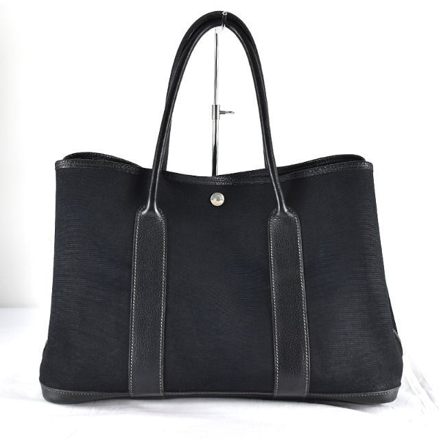 エルメス HERMES ガーデンパーティー PM ブラック トワルオフィシエ