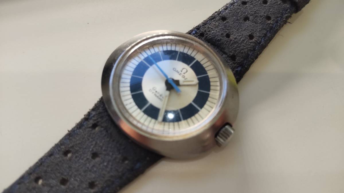 OMEGA/オメガ】Geneve Dynamic/ジュネーブダイナミック シルバー&青