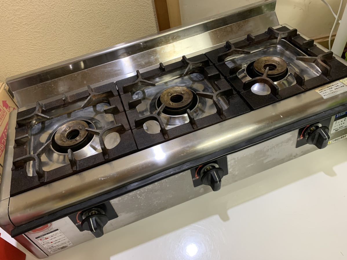 ♪マルゼン 3口ガステーブルコンロ LPガス M-823E 業務用 ♪ ic.sch.id