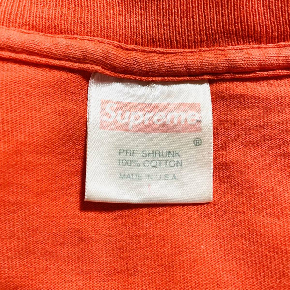 激レア Supreme Security Camera Tee Orange L 1999年 オレンジ セキュリティ カメラ 初期 OLD Vintage_画像5