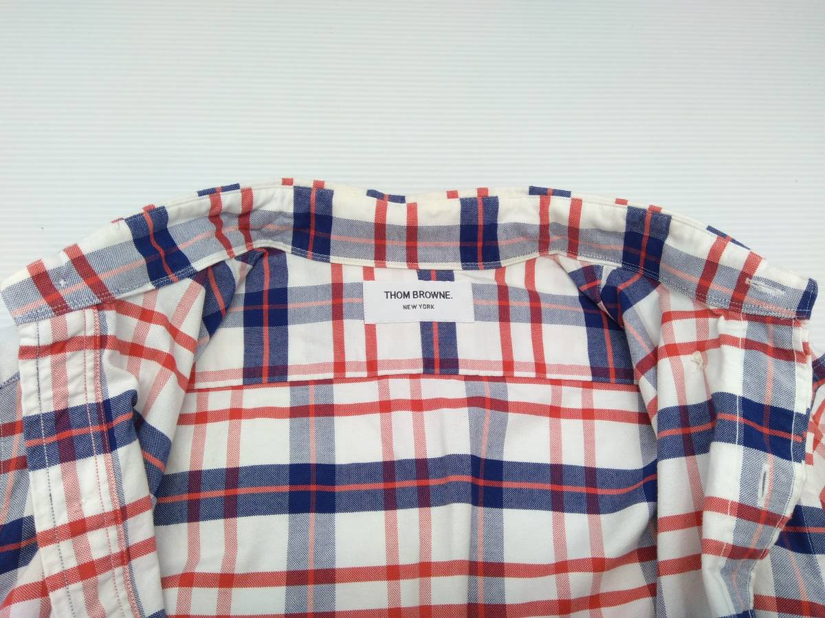 ☆ THOM BROWNE トム ブラウン チェックシャツ 長袖シャツ