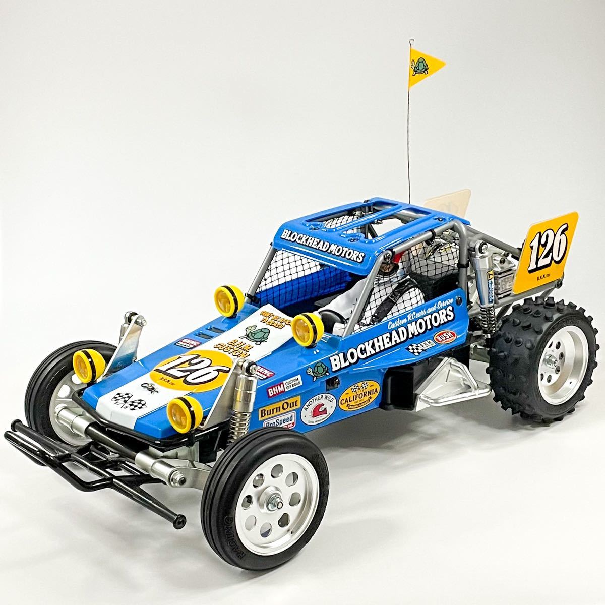 タミヤ 1/10RC ワイルドワンオフローダー BLOCKHEAD MOTORS 組立済み