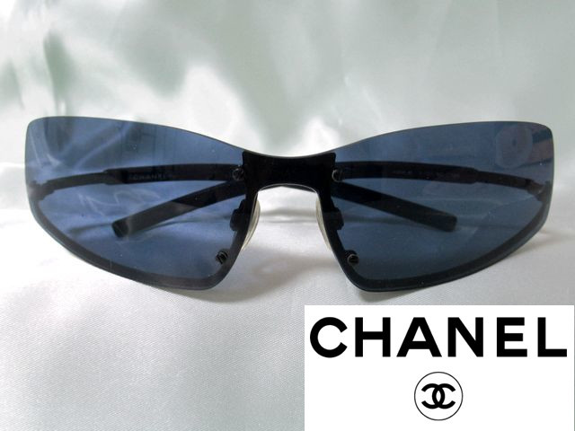  Chanel /CHANEL/ sunglasses / black (c.101/80)/4066-B/120/ accessory, guarantee card, case none /MADE IN ITALY! beautiful goods!