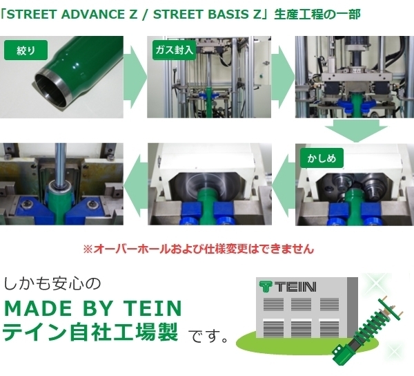 TEIN STREET ADVANCE Z テイン ストリートアドバンスZ (ショック4本のみ) ハイエースバン KDH205V (SUPER GL/DX) (4WD) (GSQ00-91CS2)_画像3