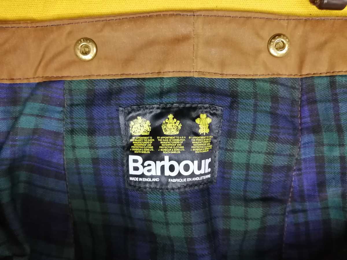 “Deadstock” 1991s Barbour ビンテージ デッドストック バブアー バーク ブラックウォッチ キャメル ブラウン フード 未使用