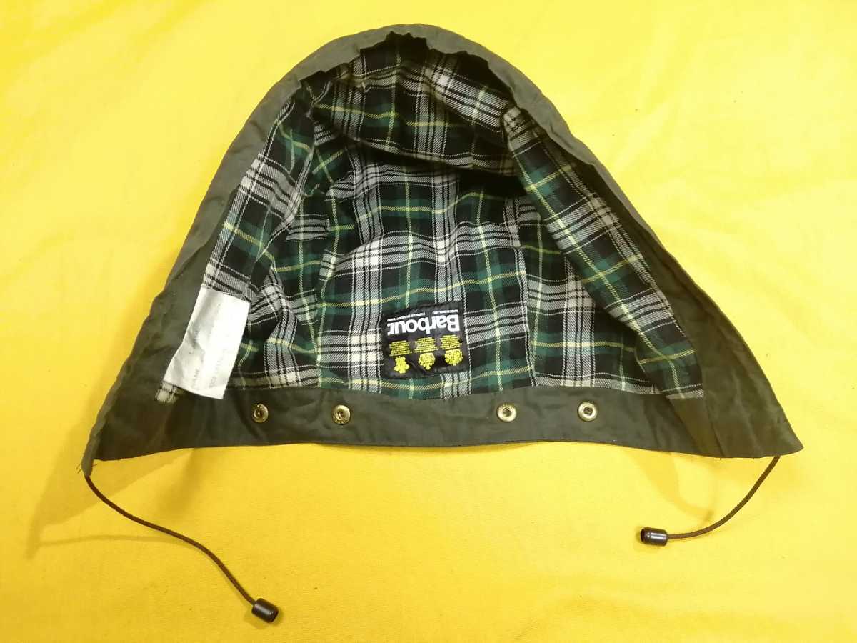1990s vintage Barbour フード セージ 80s ビンテージ バブアー bedale