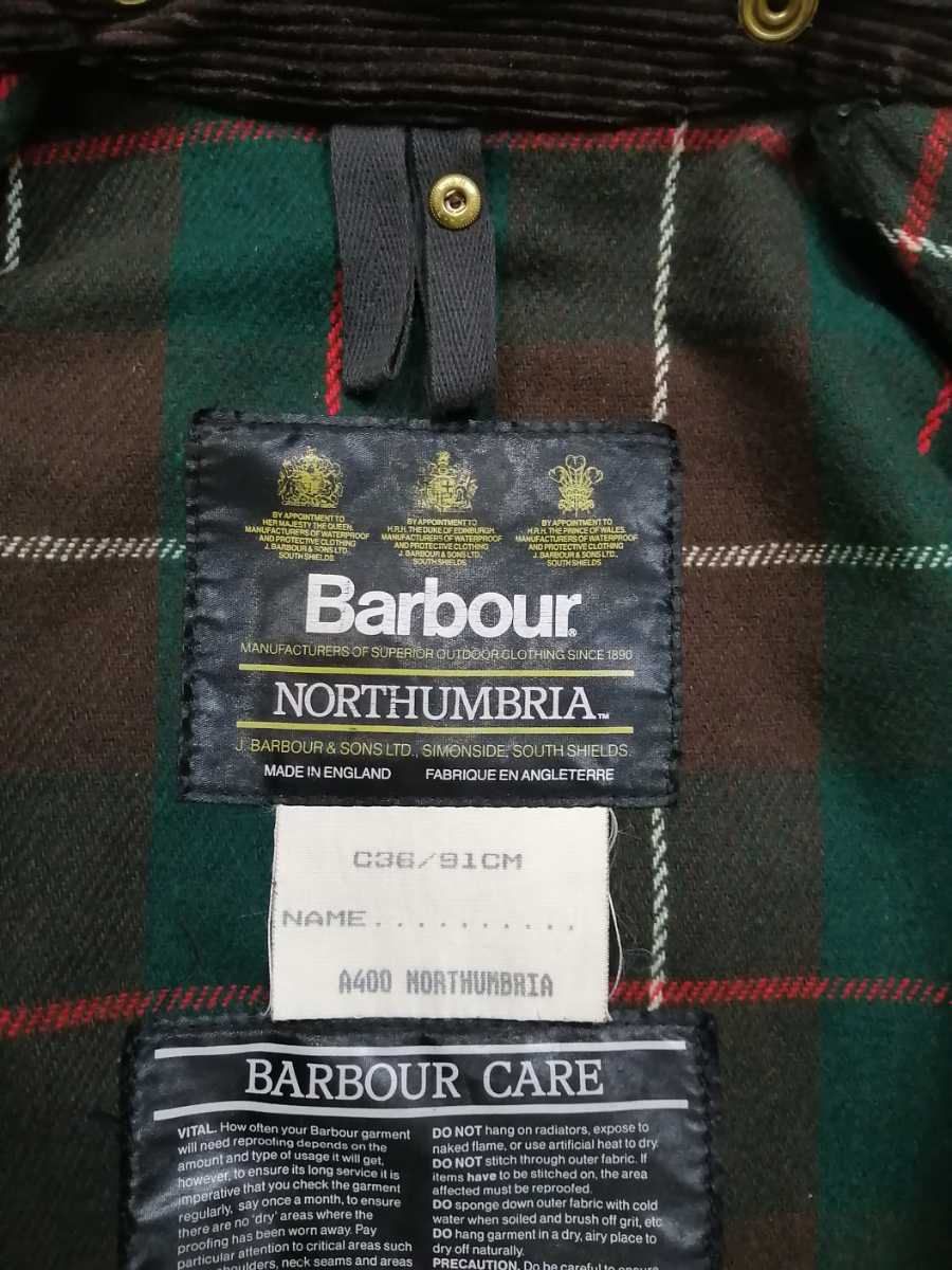 Mint condition◎c36 Barbour northumbria◎バブアー　ノーザンブリア　1988年　ミント