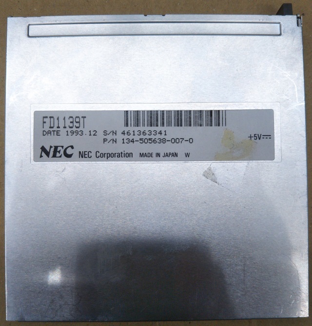 NEC 98ノート用 FD1139T 3モード3.5インチ FDD ジャンク扱い_画像1