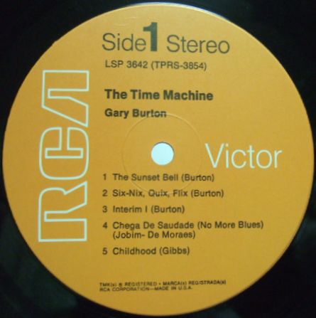 ３枚で送料無料【米RCA Victor】Gary Butron/The Time Machine (Steve Swallow, Larry Bunker)_画像2