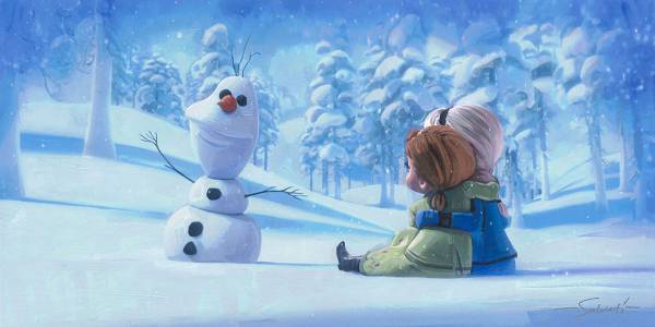 Disney Fine Art ディズニーファインアート アナと雪の女王 限定 レア_画像1