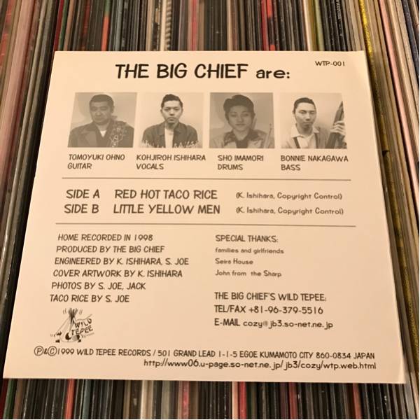 THE BIG CHIEF 7inch RED HOT TACO RICE ロカビリー_画像2