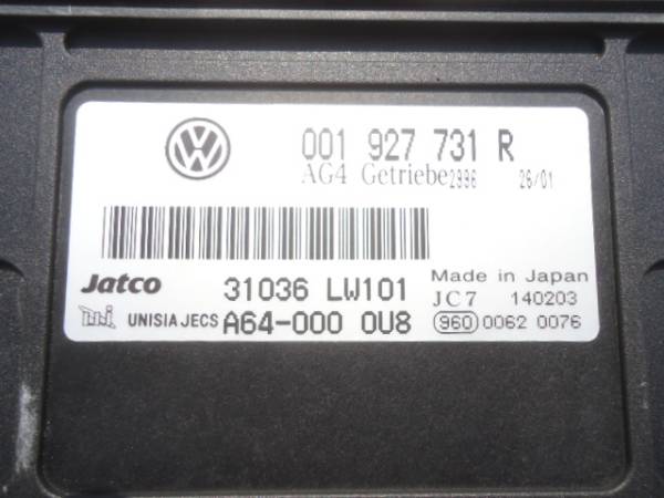 *VW Polo 9NBBY transmission computer *