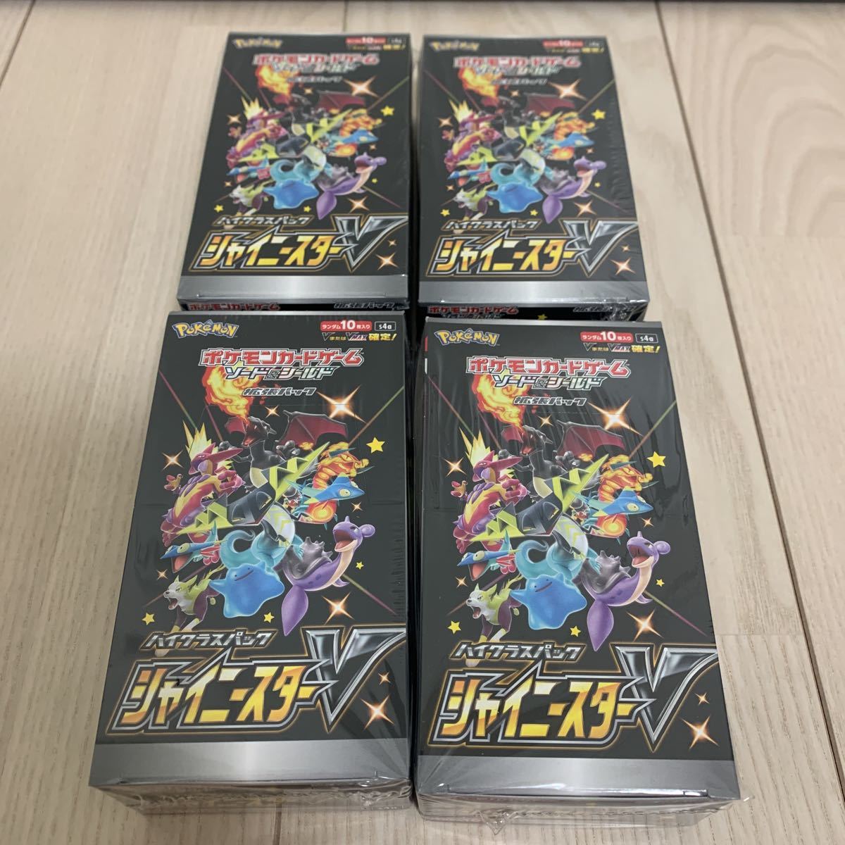 4BOX シュリンク付き シャイニースターV ポケモンカードゲーム(セット 