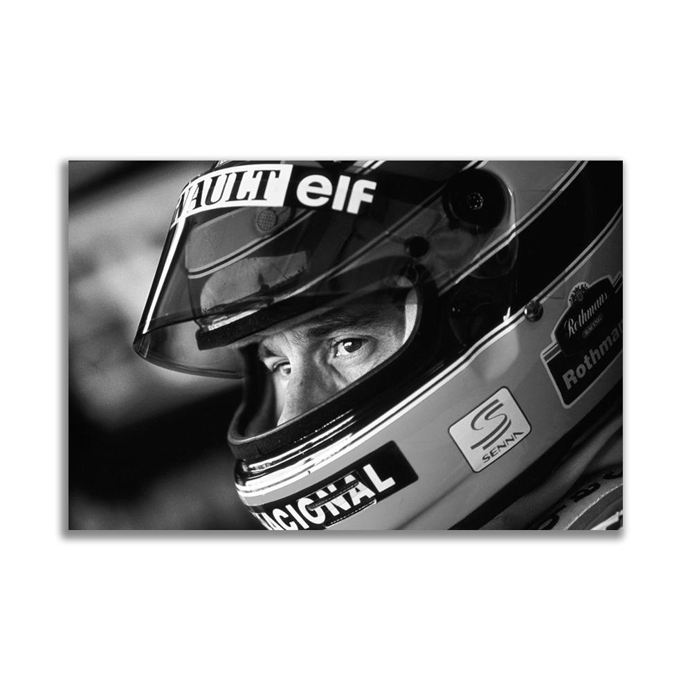 アイルトン・セナ F1 ポスター ボード パネル フレーム 75x50cm 車 レーシングカー グッズ 絵 雑貨 写真 フォト アート Ayrton Senna 15_画像1