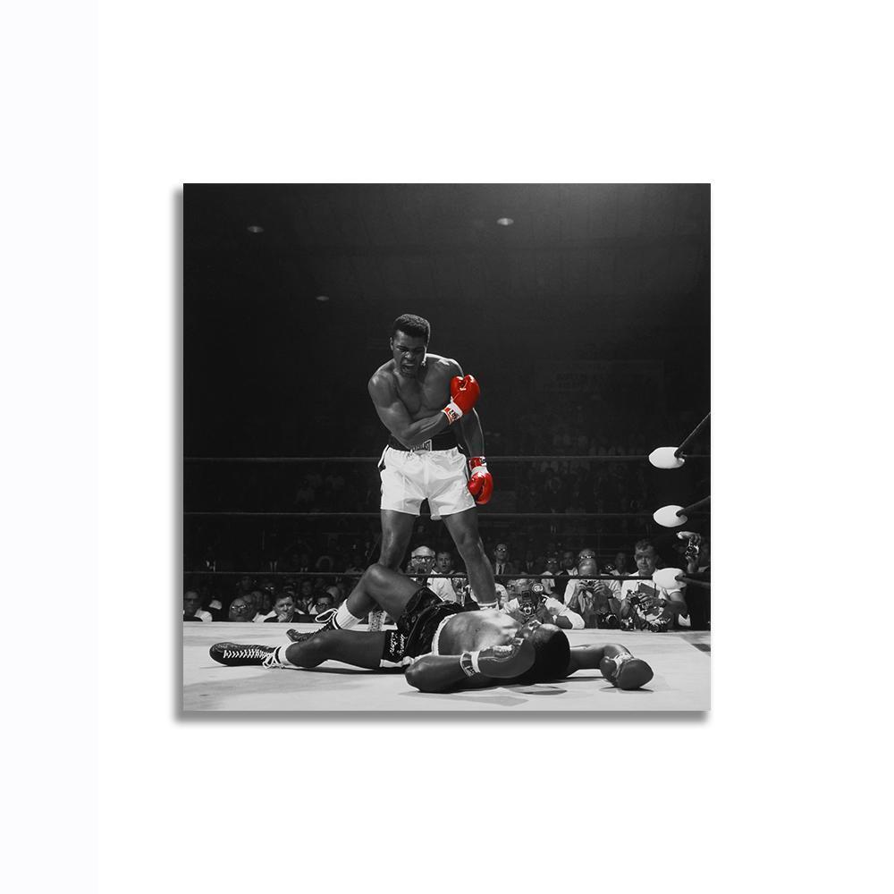モハメド・アリ Muhammad Ali ポスター ボード パネル フレーム 50x50cm 海外 ボクサー ボクシング インテリア グッズ 雑貨 絵 写真 6_画像1