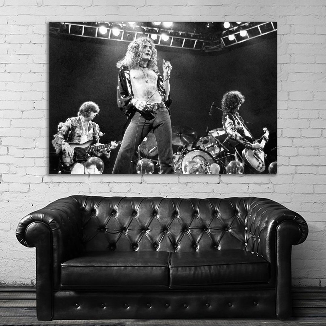 レッド・ツェッペリン Led Zeppelin 特大 ポスター 150x100cm 海外 ロック アート グッズ 写真 雑貨 フォト ジミー・ペイジ ゼッペリン 5