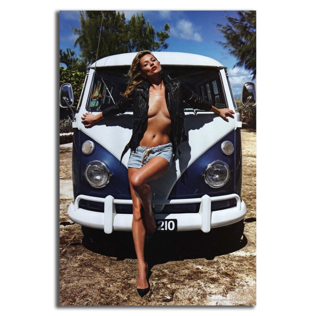 ケイト・モス Kate Moss ポスター ボード パネル フレーム 75x50cm 海外 スーパー モデル アート インテリア グッズ 写真 雑貨 大 6