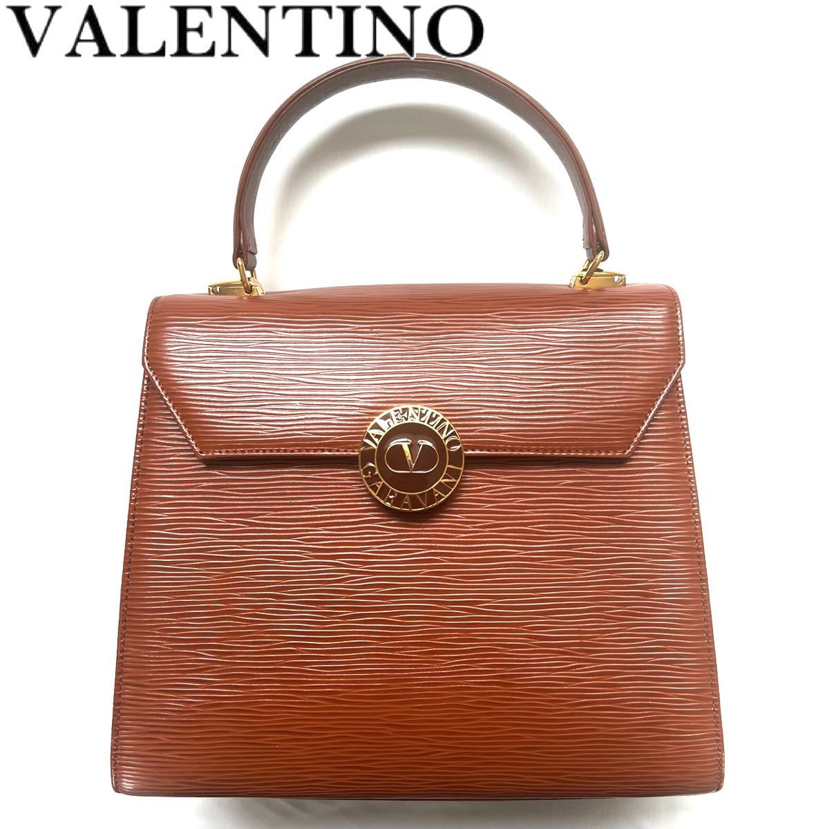 未使用】VALENTINO ヴァレンティノ レア品 ハンドバッグ メダルロゴ