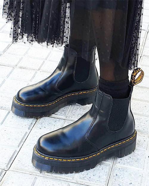美品 Dr.Martens ドクター マーチン☆2976 QUAD 厚底 チェルシー