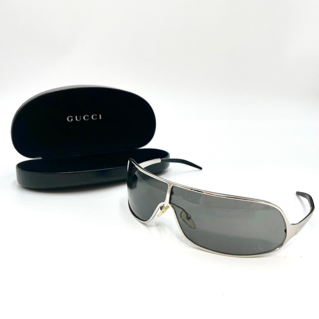 □ １円スタート □ GUCCI グッチ 1661 サングラス ロゴ シルバー