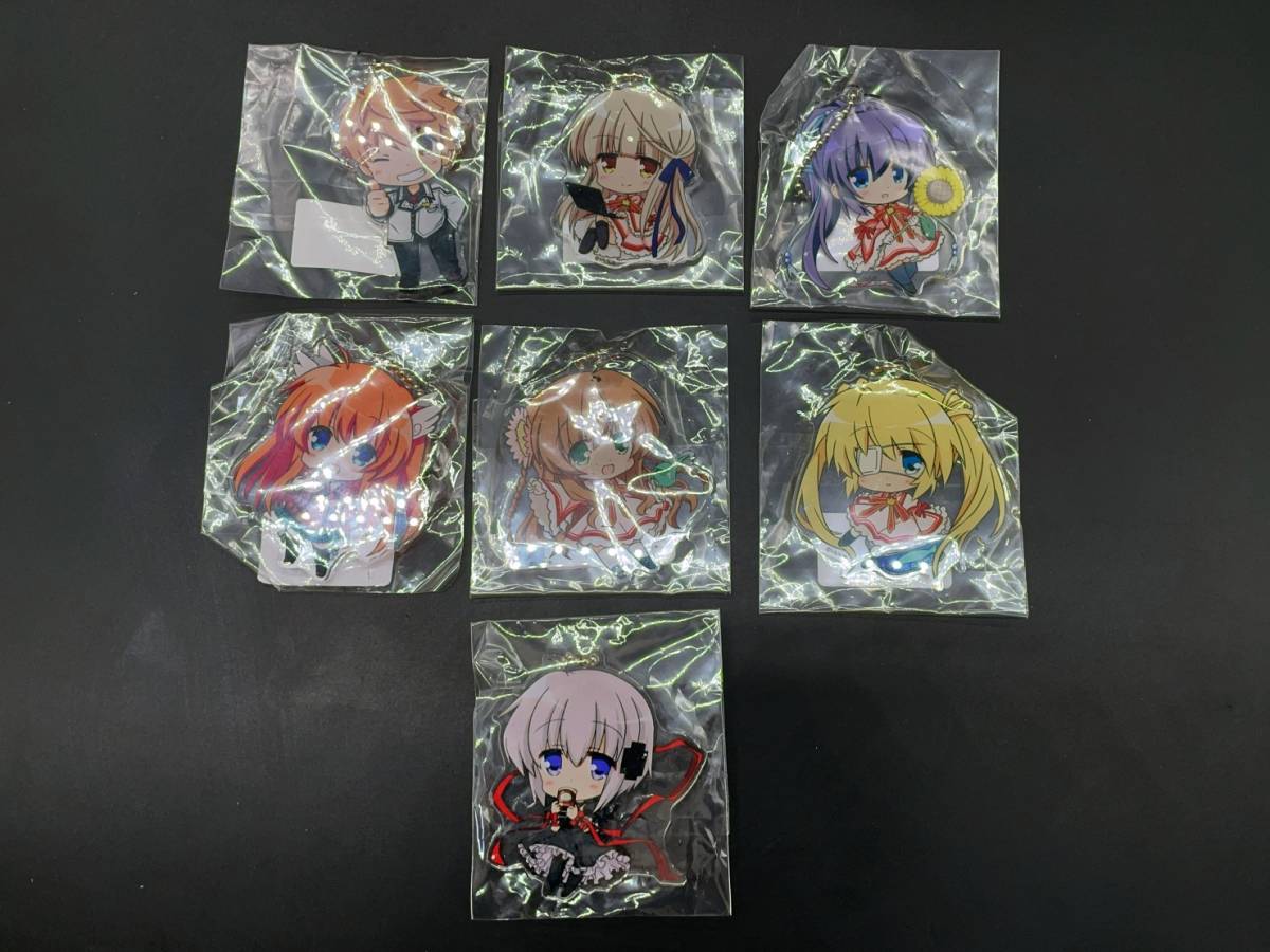 〓アニメグッズ〓Rewrite 描き下ろしSDアクリルチャーム 神戸小鳥等 7点まとめ売り（購入特典非売品）@美少女アニメ ひづき夜宵_画像1