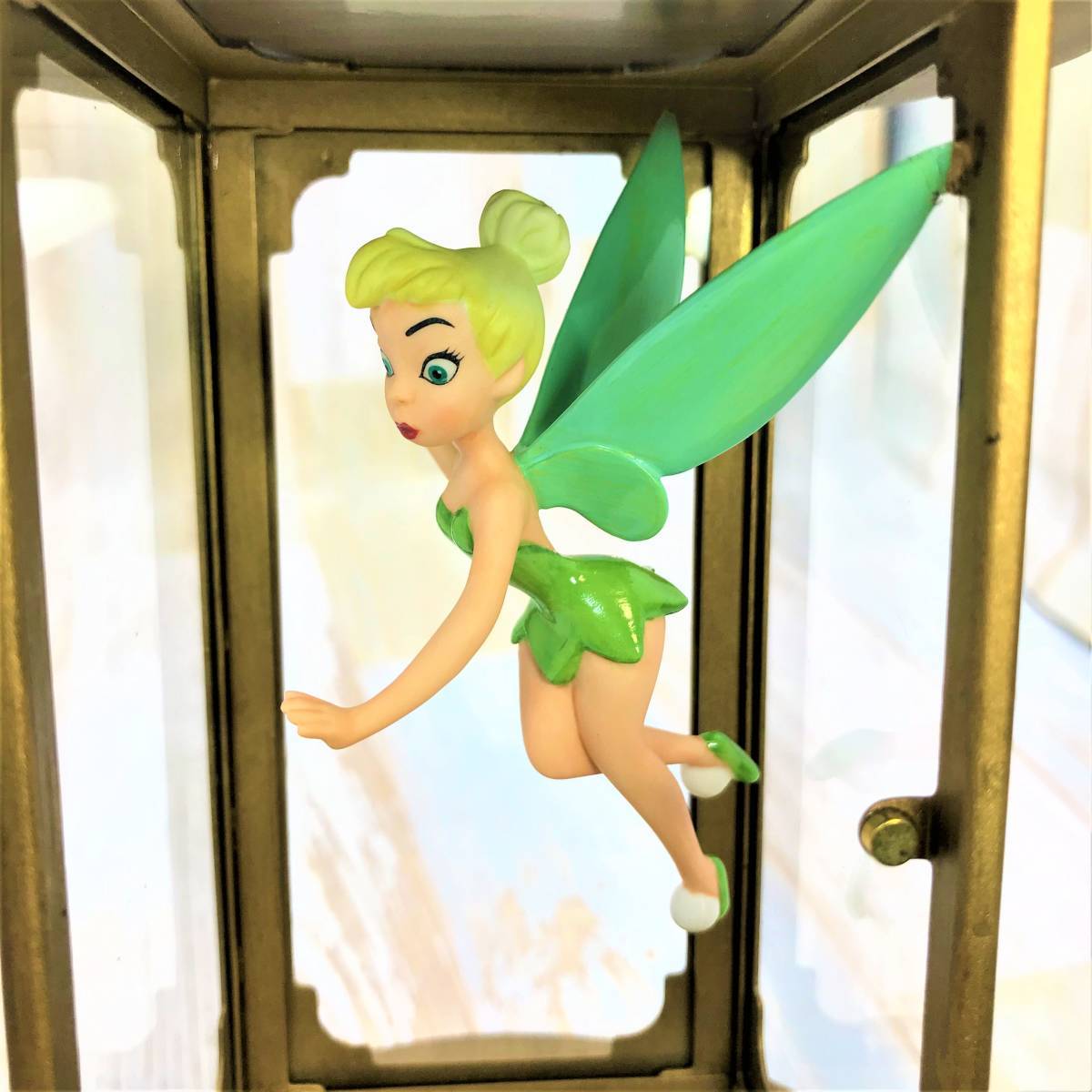  очень редкий *WDCC Peter Pan Peter Pan Tinkerbell Tinker Bell фонарь type стекло керамика производства фигурка * Disney Disney TDL с коробкой 