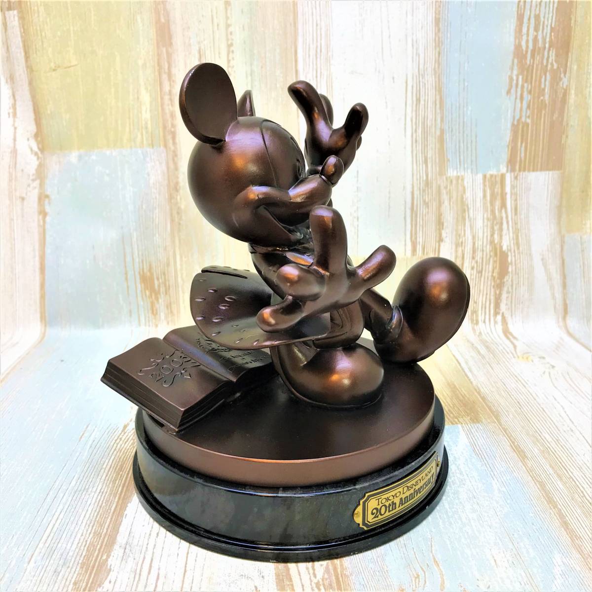  ограничение 1000 body очень редкий * Tokyo Disney Land 20 anniversary commemoration Mickey Mouse bronze изображение TDL 20th ANNIVERSARY фигурка *Disney металлический 
