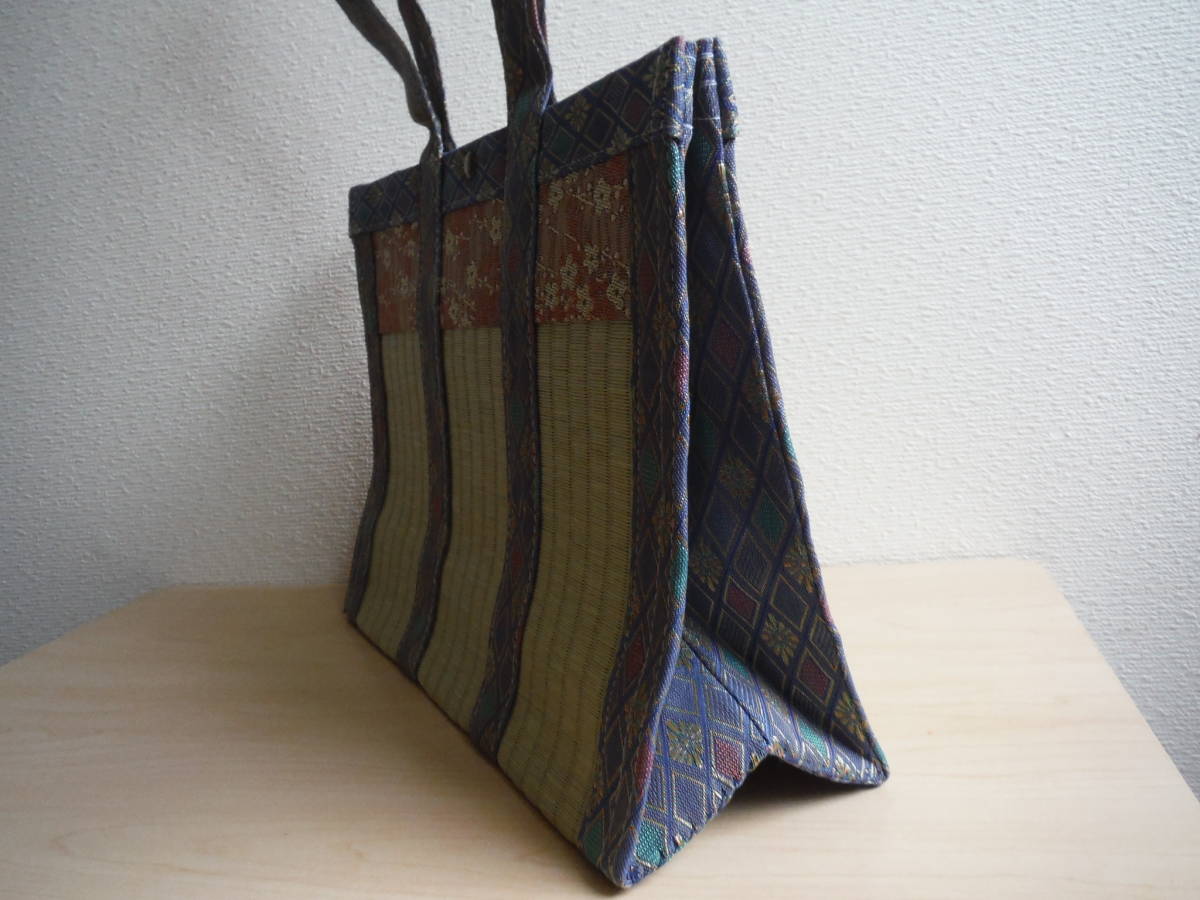 * rare! world . one point. bag * original design * Japanese style ( tatami ).-. bag * ORIGINAL JAPANESE BAG ~ M.A