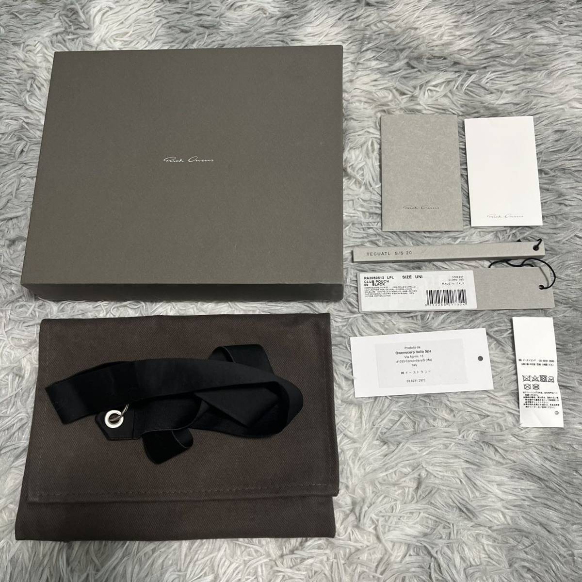 Rick Owens CLUB POUCH リックオウエンス クラブポーチ レザー Rick Owens CLUB POUCH リックオウエンス クラブポーチ レザー