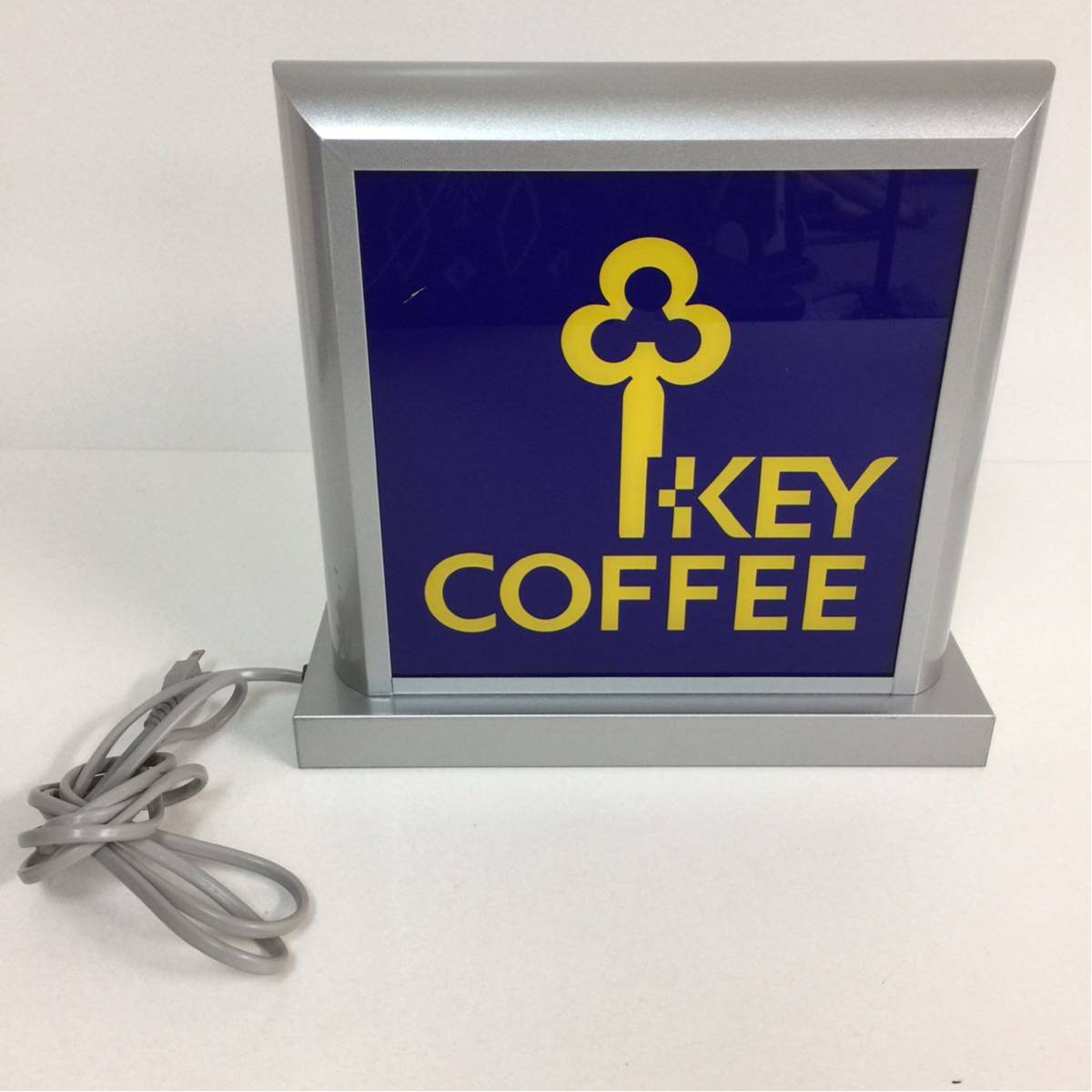 404 KEY COFFEE キーコーヒー 電飾看板 昭和レトロ 看板 電光看板 コレクション ディスプレイ スタンド インテリア 点灯確認済