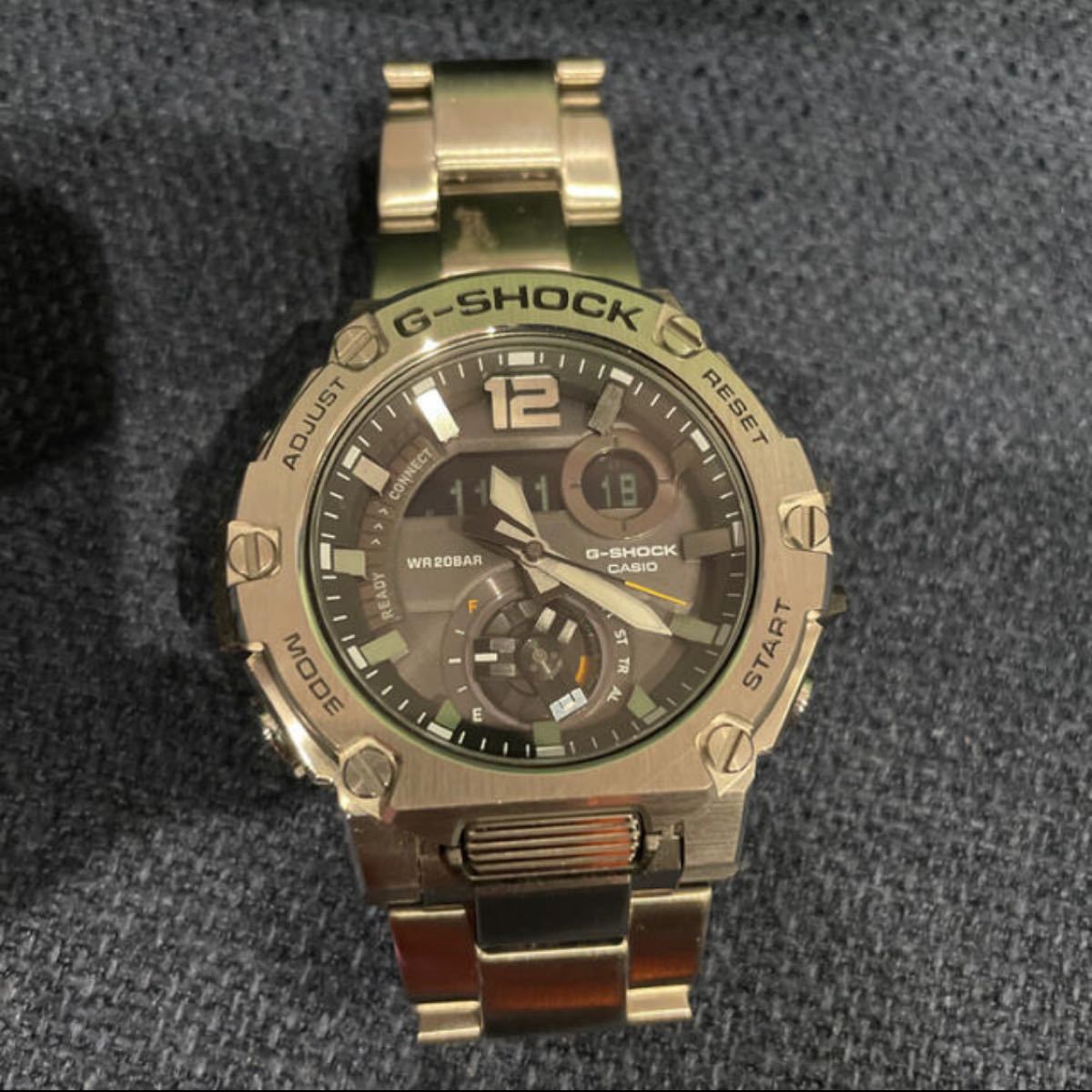 G-SHOCK 美品 GST-B300E-5AJR カーボン クロノグラフ メンズ腕時計