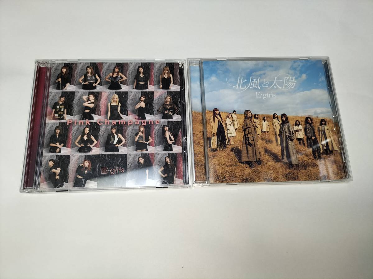 CD E-girls 北風と太陽 CD+DVD Pink Champagne 2枚_画像1