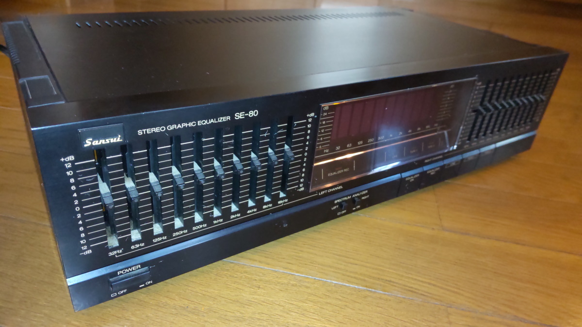 サンスイ Sansui グラフィックイコライザー SE-80 動作品 送料込み www